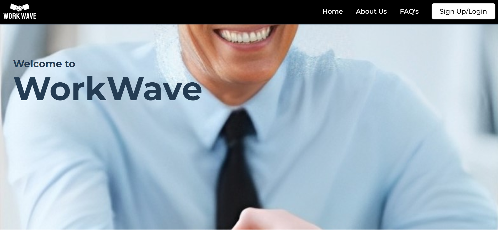 Homepage capture of project WorkWave